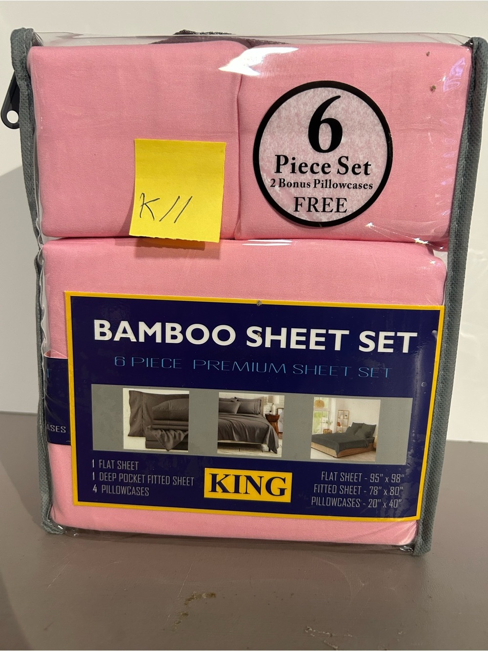 Bamboo Sheet Set - Pink (6-Piece)